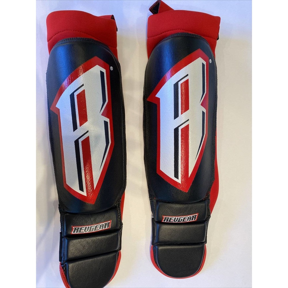 Shin guard ~ REVGEAR Slip On Style - Red & Black - MMA ~Excellent condition